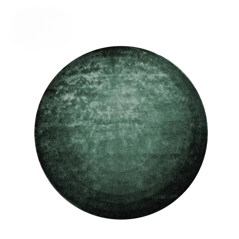 Minimalist Luxury Green Round Carpet