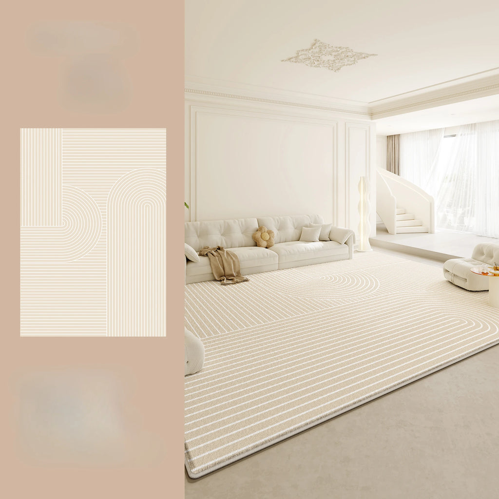 Cream Fluffy Soft Rug Thick Anti-slip