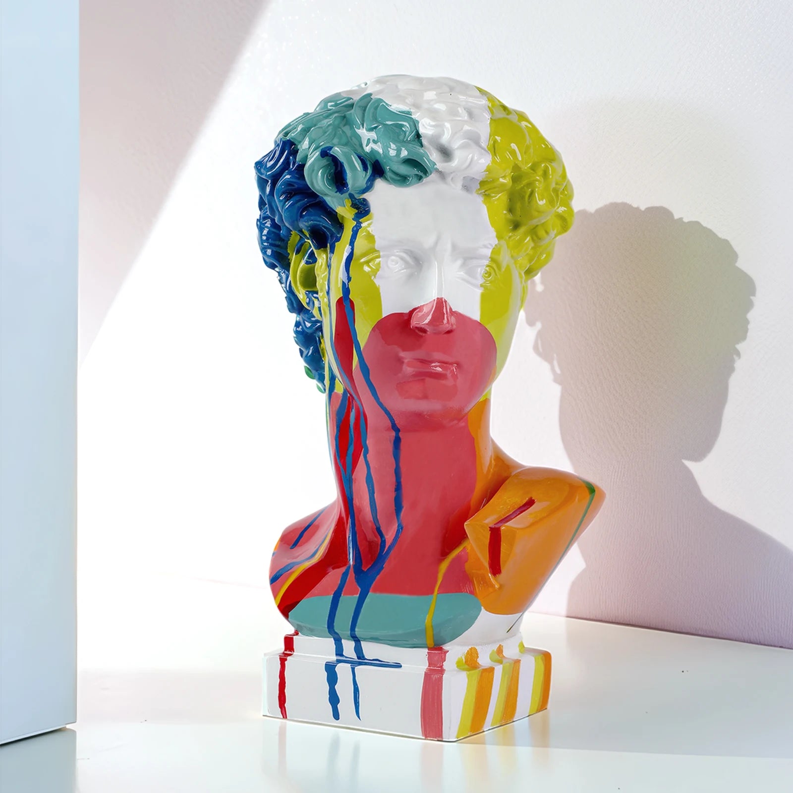 European Decoration David Head Resin Statues
