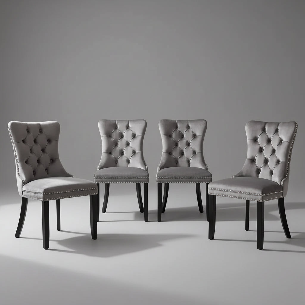 Velvet Tufted Dining Chairs