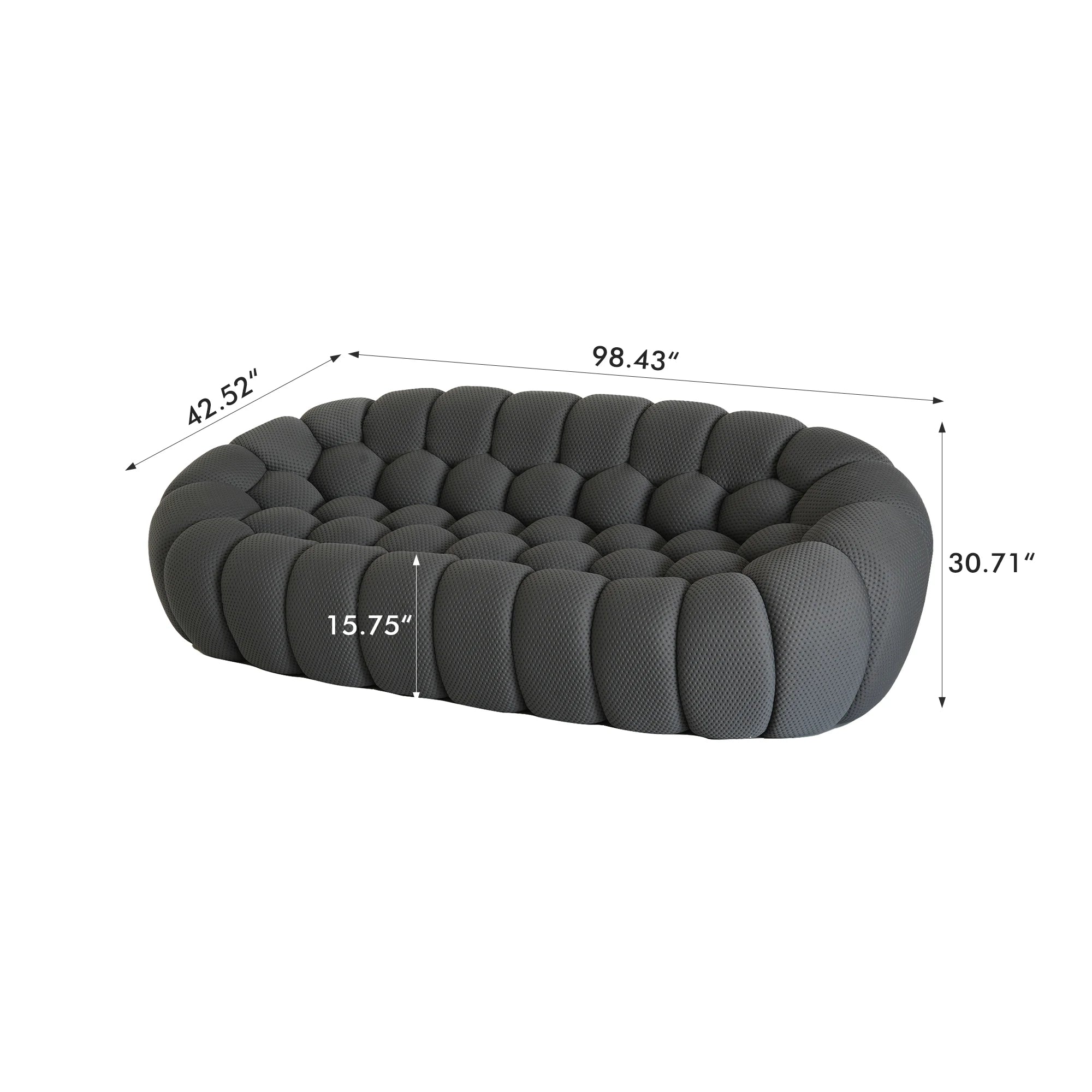 3D Knitted Fabric 3 Seater