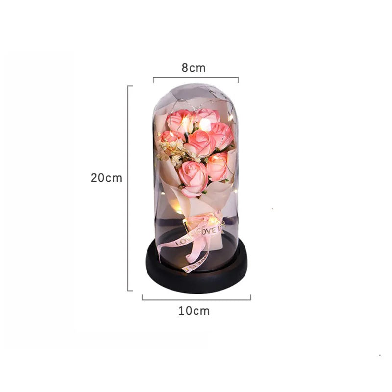 Everlasting Rose Bouquet  LED Illuminated