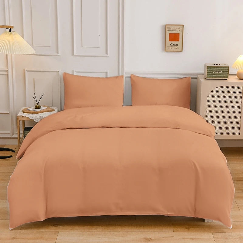 Kuup Queen Size Matte Duvet Cover Skin-Friendly Colored Bedding Set with Flower Branch Design High-Quality Quilt Cover