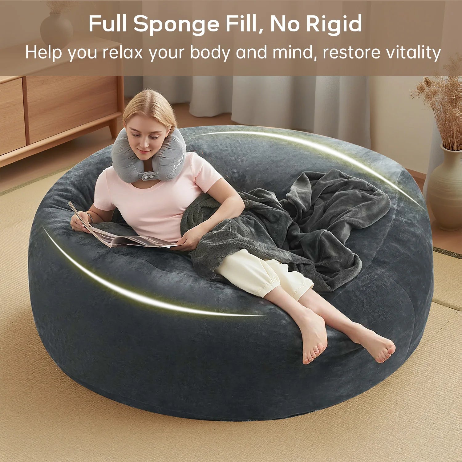 Sofa Bean Bag Chair Available in Multiple Colors