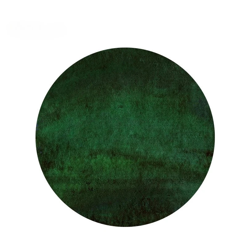 Minimalist Luxury Green Round Carpet