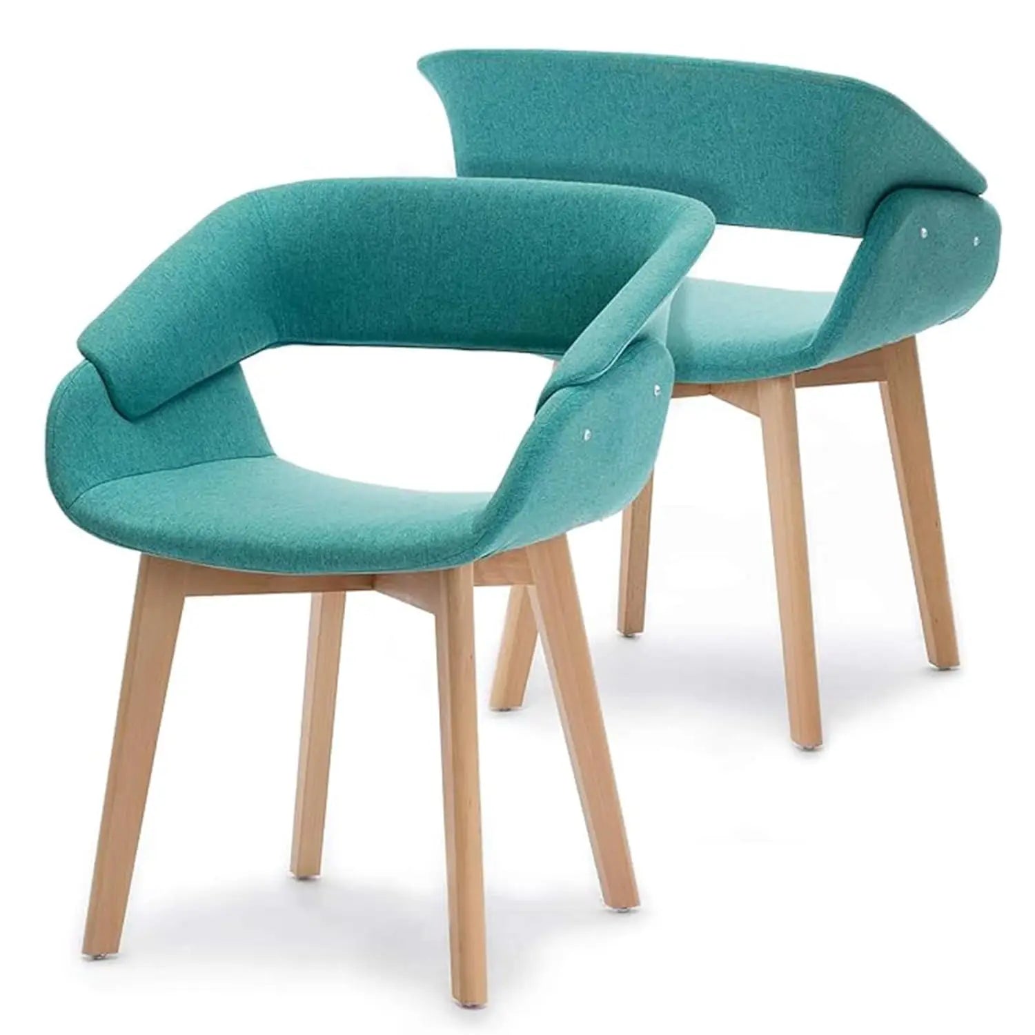 Dining Chairs Set of 2, Modern Upholstered Kitchen Chairs with Fabric Cushion and Solid Wood Legs for Dining Room, Customized