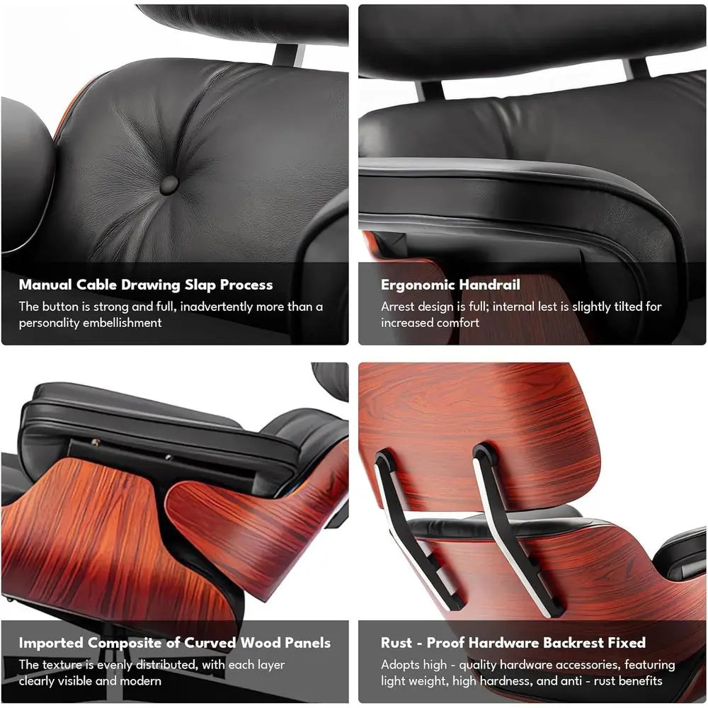 Classic Chaise Lounge with Ottoman