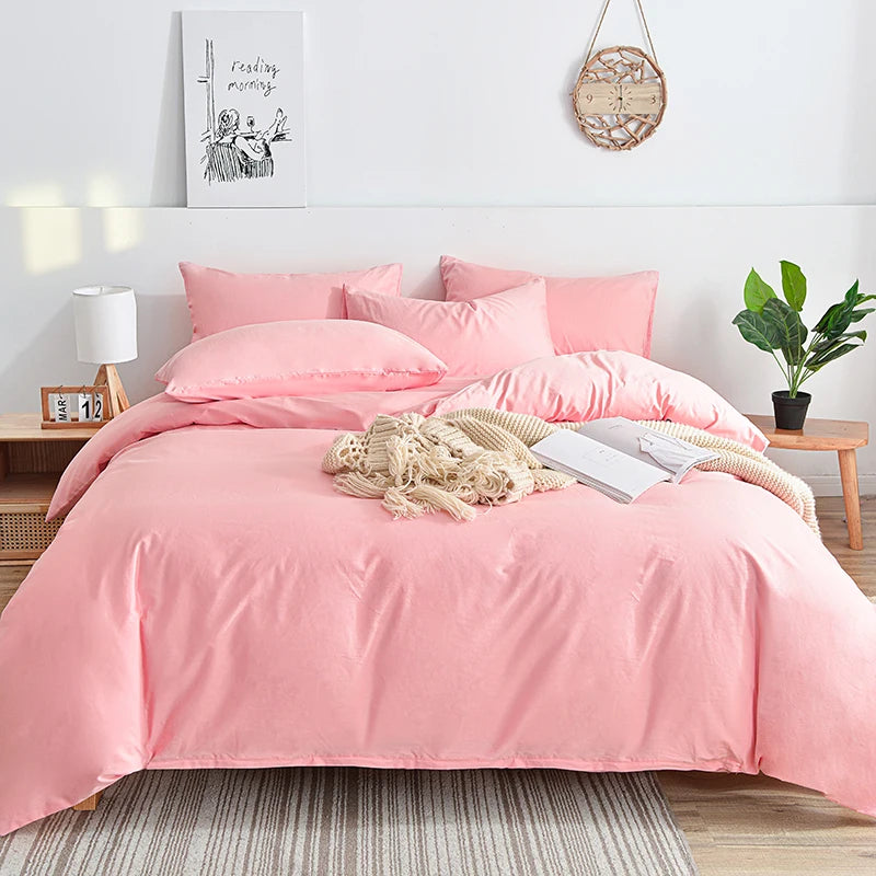 Kuup Queen Size Matte Duvet Cover Skin-Friendly Colored Bedding Set with Flower Branch Design High-Quality Quilt Cover