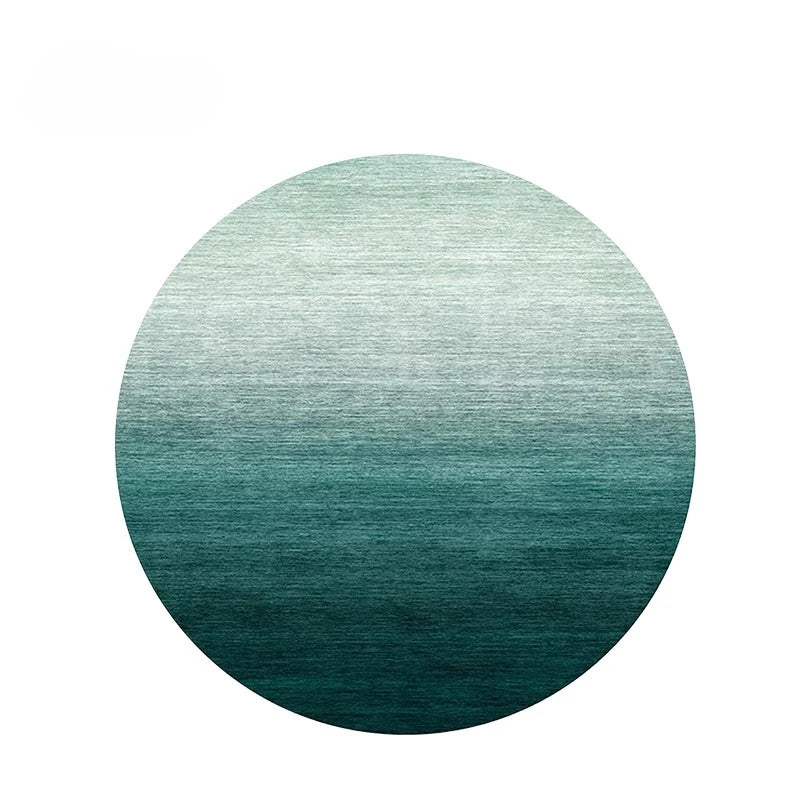 Minimalist Luxury Green Round Carpet