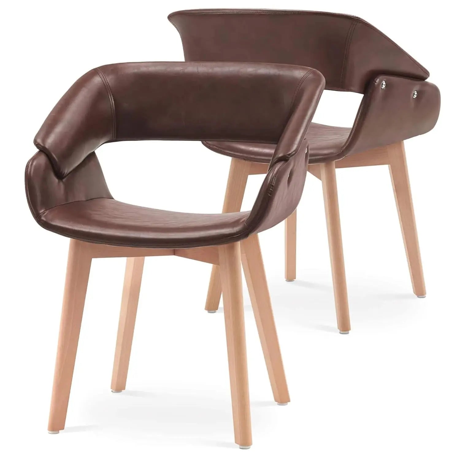 Dining Chairs Set of 2, Modern Upholstered Kitchen Chairs with Fabric Cushion and Solid Wood Legs for Dining Room, Customized