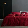 Sondeson Nature 100% Silk Dark Blue Bedding Set Healthy Skin Beauty Queen King Duvet Cover Set Flat Sheet Pillowcase Bed Linen