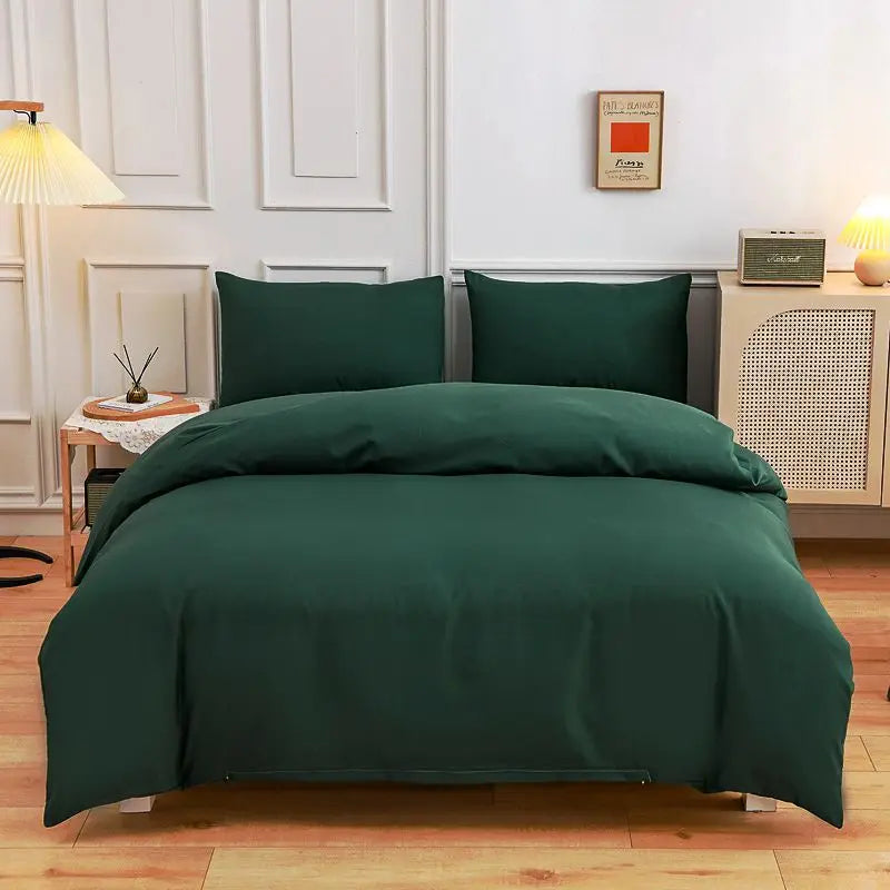 Kuup Queen Size Matte Duvet Cover Skin-Friendly Colored Bedding Set with Flower Branch Design High-Quality Quilt Cover