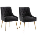Elegant Tufted Accent Chairs Set of 2