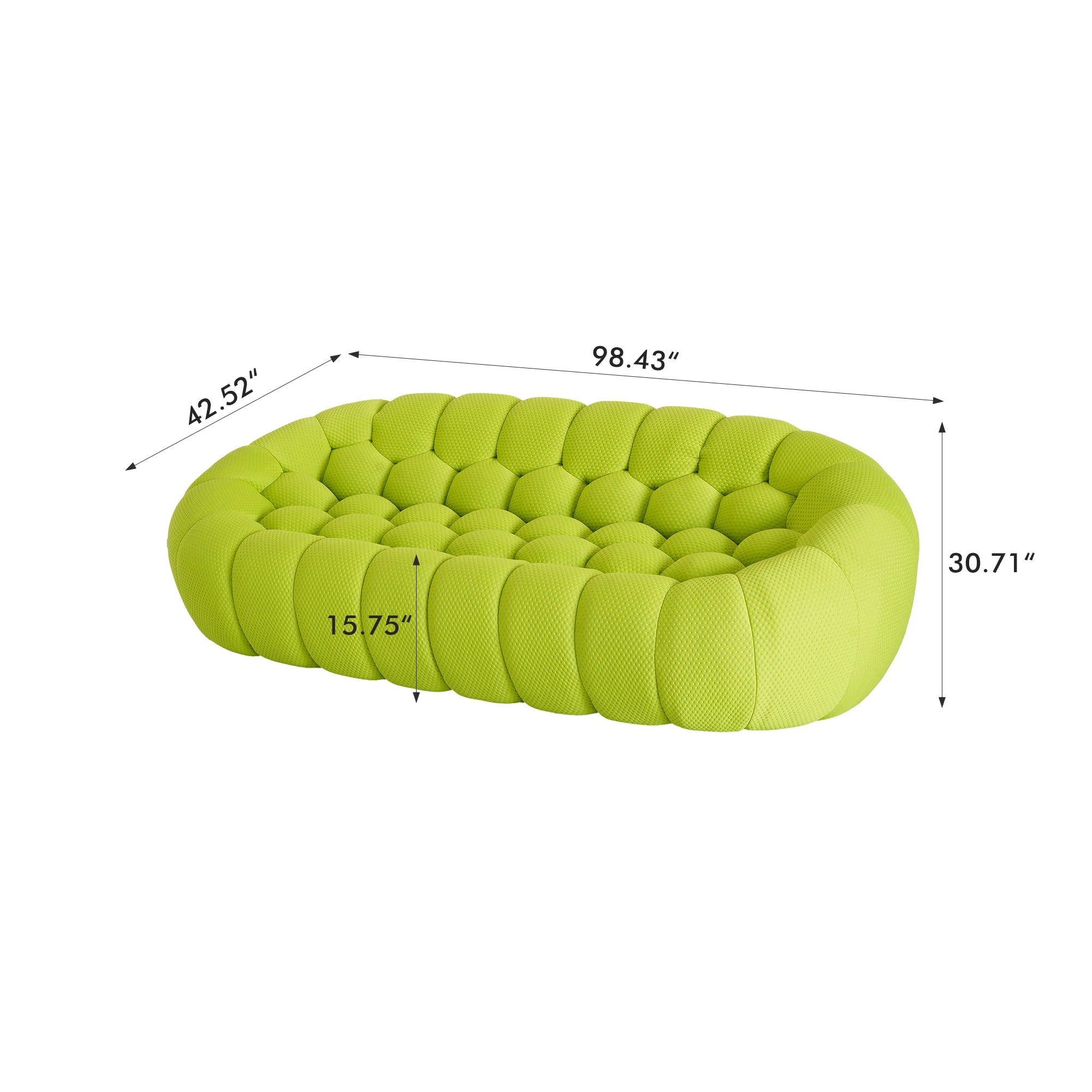 3D Knitted Fabric 3 Seater