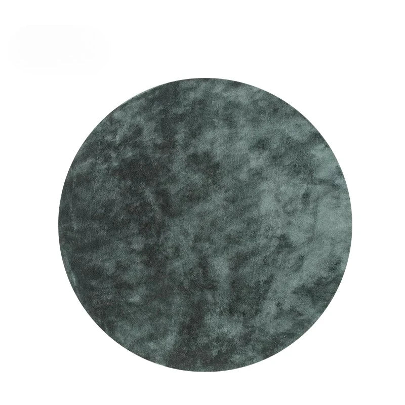 Minimalist Luxury Green Round Carpet