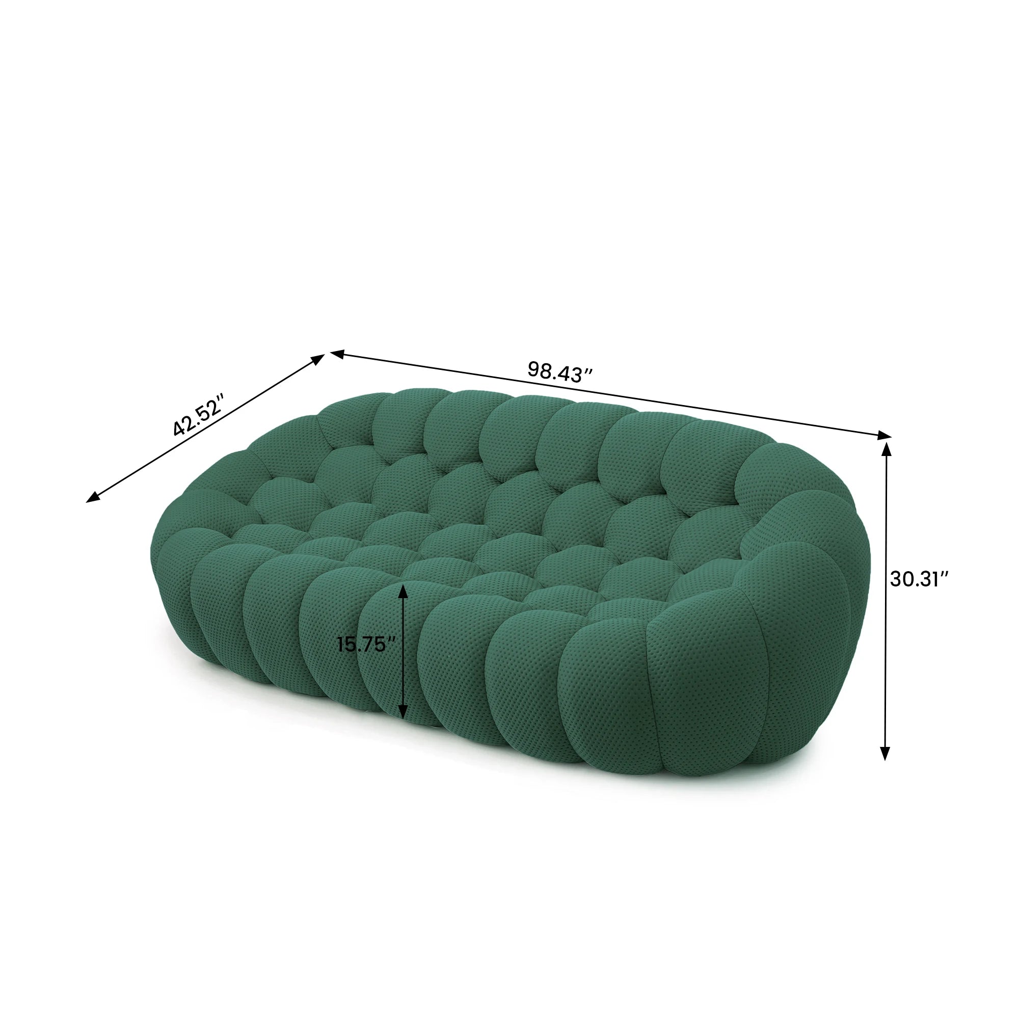3D Knitted Fabric 3 Seater