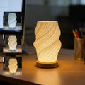 Modern creative 3D printed desk lamp, USB dimmable night light, perfect for bedroom, living room, dormitory decoration and light