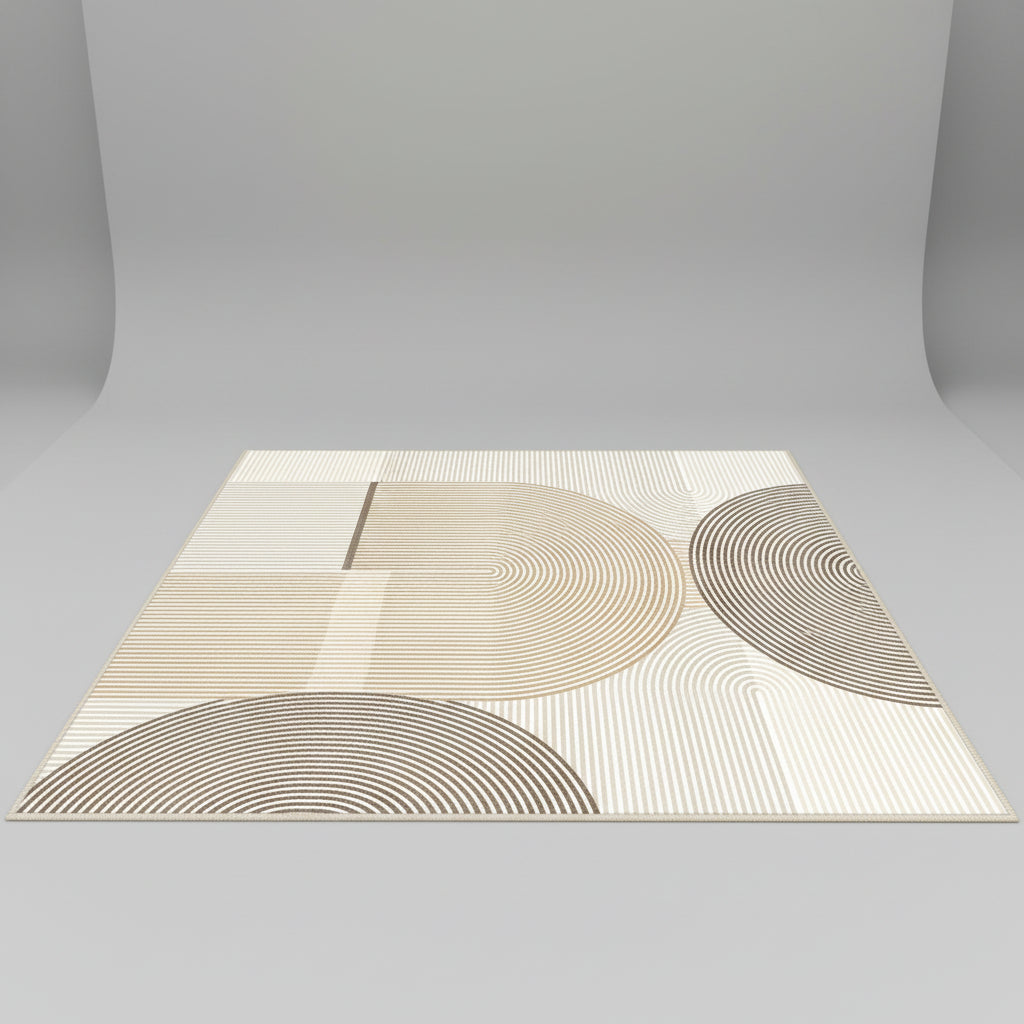 Modern Abstract Design Plush Rug