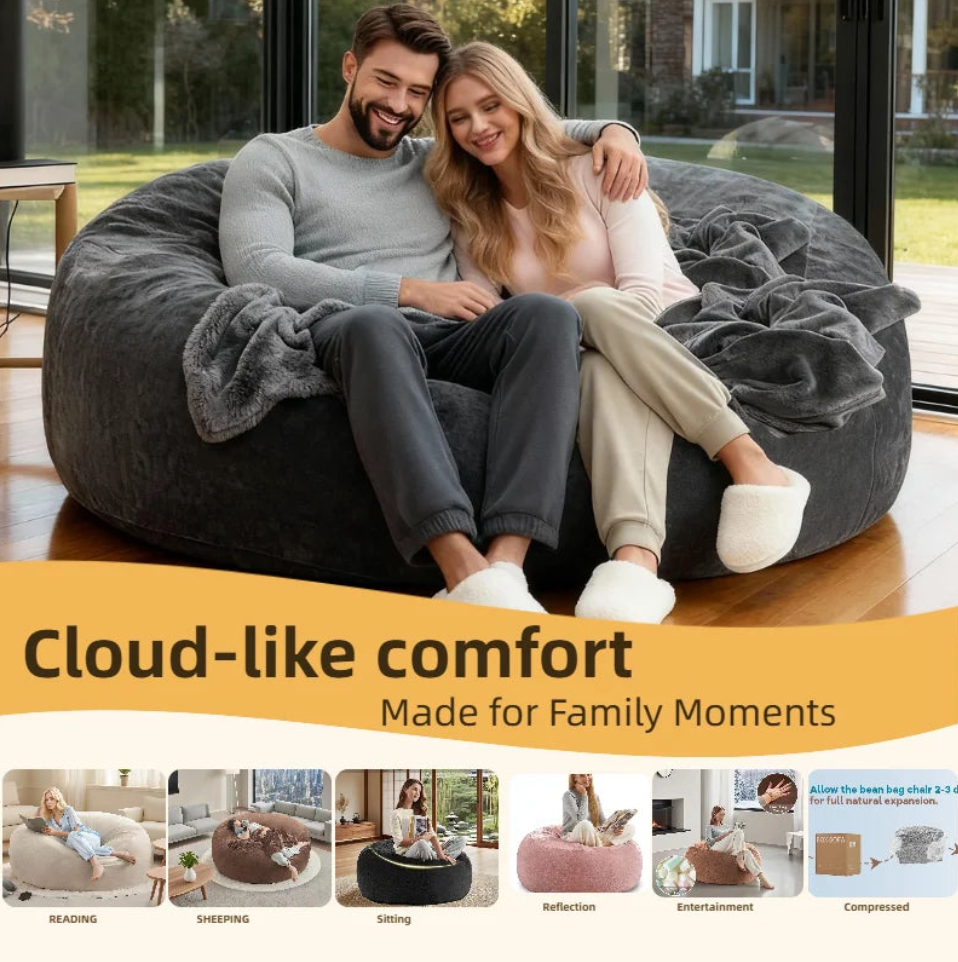 Sofa Bean Bag Chair Available in Multiple Colors