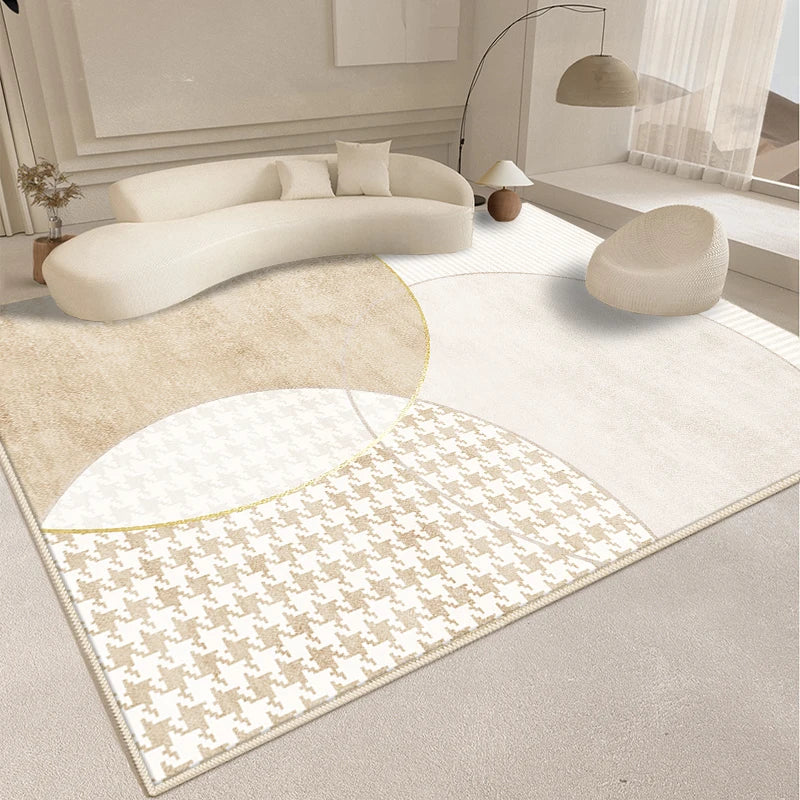 Modern Abstract Design Plush Rug