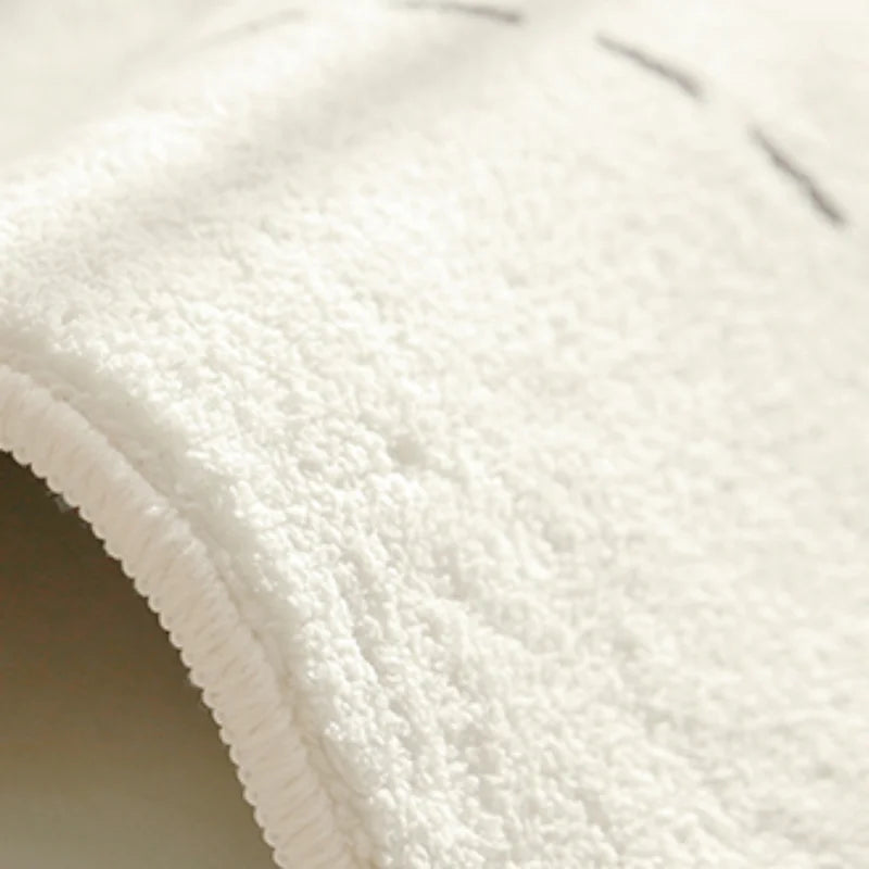 European Style Plush Round Carpet Washable
