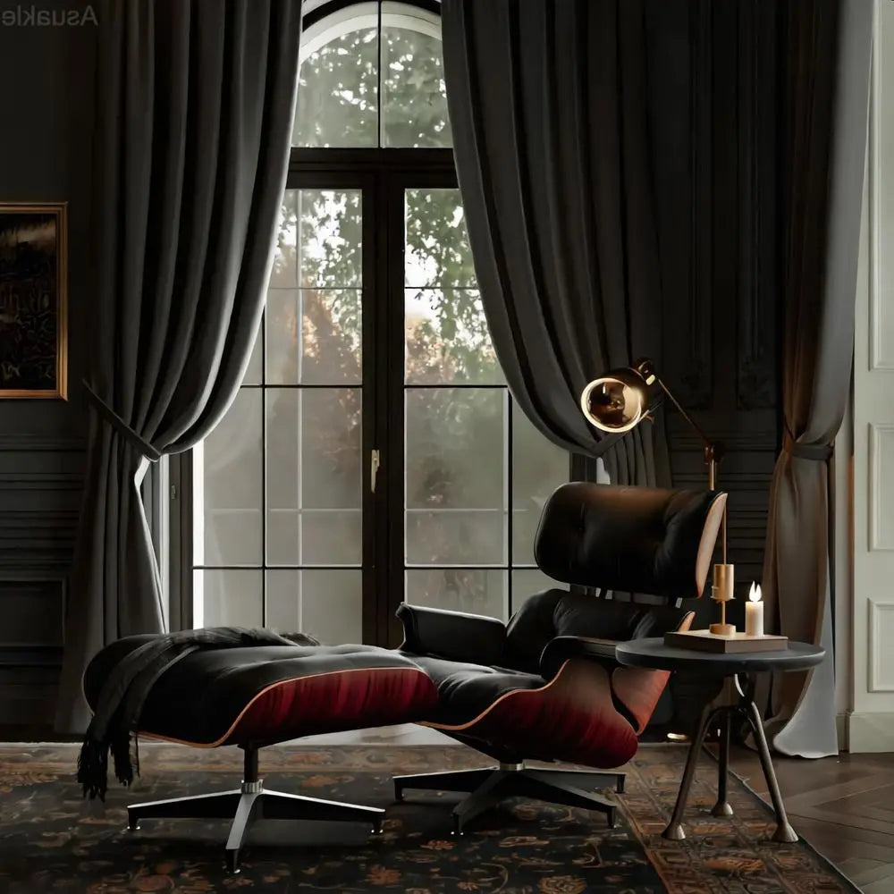 Classic Chaise Lounge with Ottoman