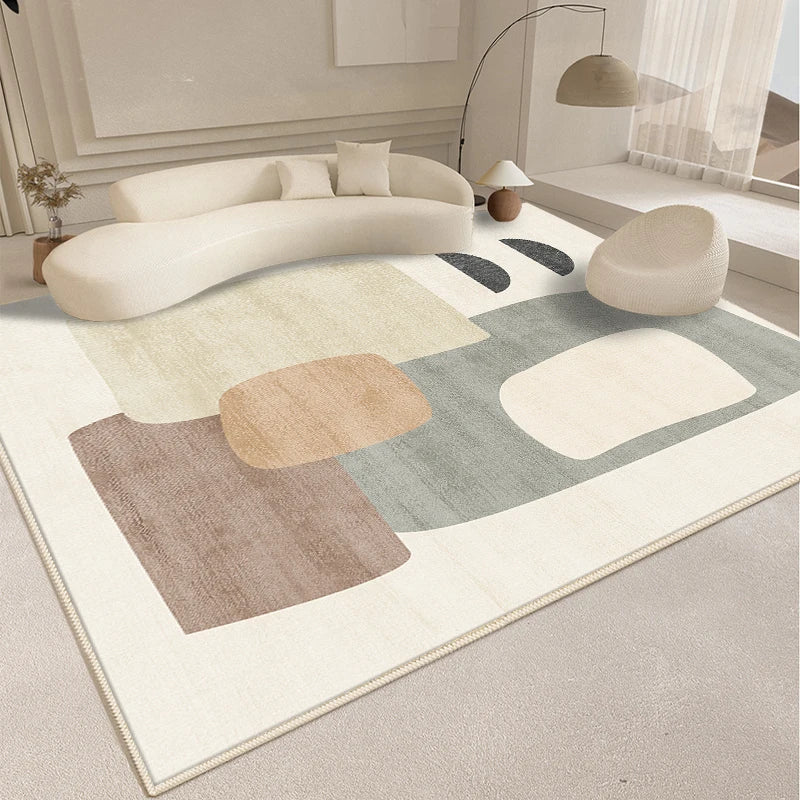 Modern Abstract Design Plush Rug