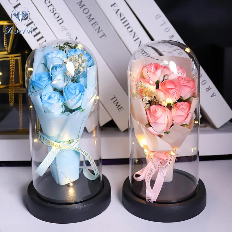 Everlasting Rose Bouquet  LED Illuminated